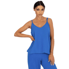 Och Bella Modra ženska majica z V-izrezom BELLA TW-TP-BE-A290.33P_398276 XL