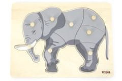 Viga Lesena Montessori sestavljanka - slon