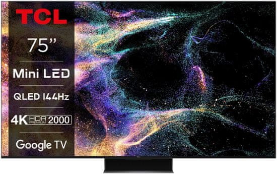 TCL 75C845 MiniLED QLED 4K UHD televizor, Google TV
