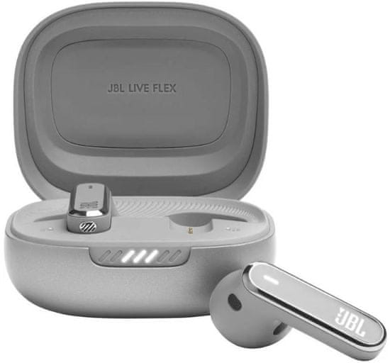 JBL Live Flex slušalke, srebrne