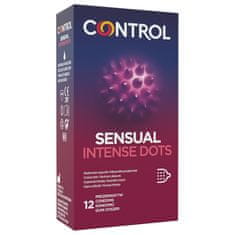 shumee Kondomi Sensual Intense Dots s stožčastimi izboklinami, 12 kos.