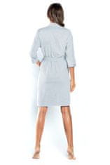 ITALIAN FASHION Ženska halja Montana grey plus, siva, 3 XL