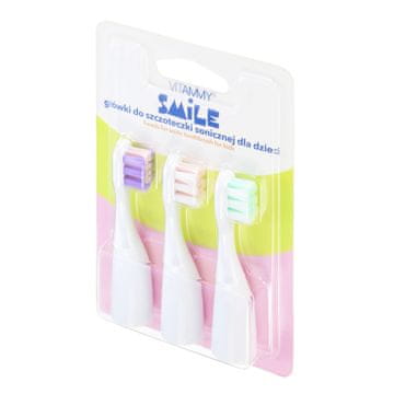 Vitammy SMILE Nadomestni ročaji za ščetke, vzorec mačka, veverica, lisica, 3 kosi
