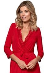 Nipplex Ženska halja Bona 2 red, rdeča, S