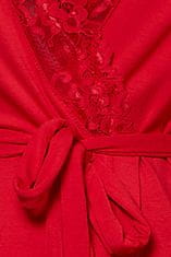 Nipplex Ženska halja Bona 2 red, rdeča, S