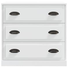 Vidaxl Komoda bela 70x35,5x67,5 cm inženirski les