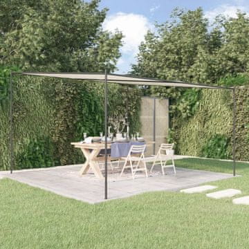 Vidaxl vidaXL Paviljon, bel, 4x4 m, 180 g/m², blago in jeklo