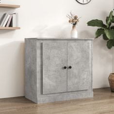 Vidaxl Komoda betonsko siva 70x35,5x67,5 cm inženirski les