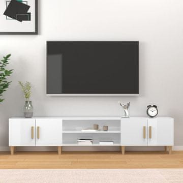 Vidaxl vidaXL TV omarica visok sijaj bela 180x31,5x40 cm
