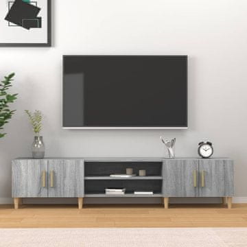 Vidaxl vidaXL TV omarica, siva, hrast sonoma, 180x31,5x40 cm