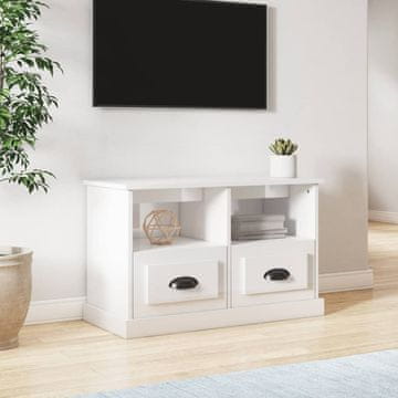 Vidaxl vidaXL TV omarica sijajno bela 80x35x50 cm