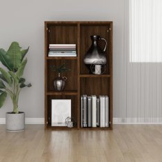 Vidaxl Knjižna omara/komoda rjavi hrast 50x25x80 cm inženirski les