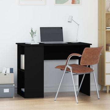 Vidaxl vidaXL Pisalna miza, črna, 100x55x75 cm, material na osnovi lesa