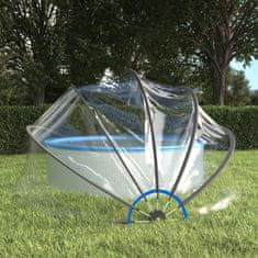 Vidaxl Kupola za bazen okrogla 406x203 cm PVC