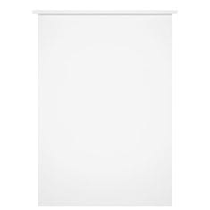 Vidaxl Pisalna miza bela 100x55x75 cm inženirski les
