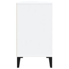 Vidaxl Omarica za umivalnik bela 80x33x60 cm inženirski les