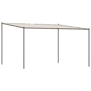 Vidaxl Paviljon bel 4x4 m 180 g/m² blago in jeklo