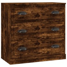 Vidaxl Komoda dimljeni hrast 70x35,5x67,5 cm inženirski les
