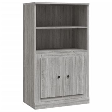 Vidaxl Visoka omara siva sonoma 60x35,5x103,5 cm inženirski les