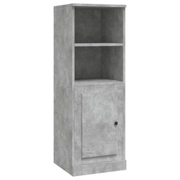 Vidaxl Visoka omarica betonsko siva 36x35,5x103,5 cm inženirski les
