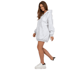 Ex moda DANA Svetlo siva ženska oversize majica s kapuco EM-BL-751.15X_397997 Univerzalni