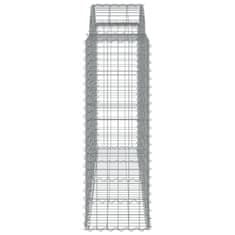 Vidaxl Obokane gabion košare 30 kosa 200x50x120/140cm pocinkano železo
