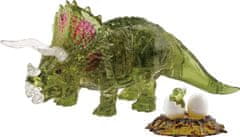 HCM Kinzel 3D kristalna sestavljanka Triceratops z otrokom 61 kosov