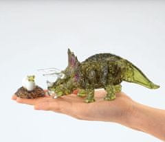 HCM Kinzel 3D kristalna sestavljanka Triceratops z otrokom 61 kosov