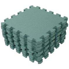 BabyDan Igralna podloga Puzzle Dusty Green 90x90 cm
