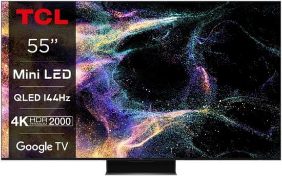 TCL 55C845 MiniLED QLED 4K UHD televizor, Google TV