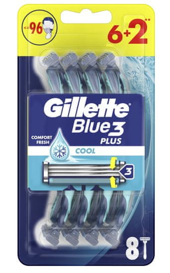 Gillette Blue 3 Cool brivniki za enkratno uporabo, 8 kosov