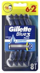 Gillette moška britvica Blue3, 8 kosov 