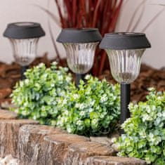 master LED 4x Solarna vrtna svetilka LED v tleh 38cm 6000K Hladno bela
