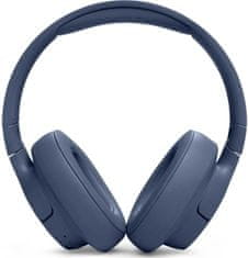 JBL Tune 720BT naglavne brezžične slušalke, Bluetooth 5.3, modre