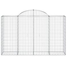Vidaxl Obokane gabion košare 30 kosa 200x50x120/140cm pocinkano železo