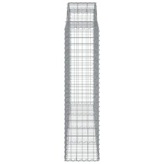 Vidaxl Obokane gabion košare 7 kosov 200x50x160/180cm pocinkano železo