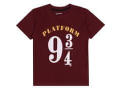 sarcia.eu Harry Potter Platforma 9 3/4 Fantovska pižama, poletna pižama za fante, bordo-črna 10 lat 140 cm