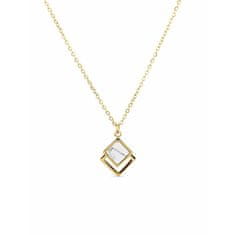 Vuch Originalna pozlačena ogrlica z marmorjem Gold Miriss