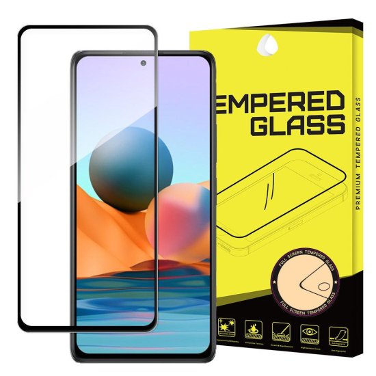 MG Full Glue zaščitno steklo za Xiaomi Redmi Note 12 / 12 Pro 4G/5G, črna