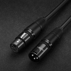 Ugreen AV130 XLR kabel F/M 3m, črna