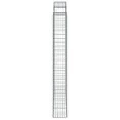 Vidaxl Obokane gabion košare 11 kos 200x30x220/240 cm pocinkano železo