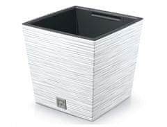 Prosperplast Prevleka za cvetlični lonec FURU SQUARE LOW 2v1 plastika 24x24x24cm