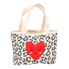 Princess Mimi Komplet nakupovalnih torb , Leopard vzorec s srcem, za mamo in hčerko