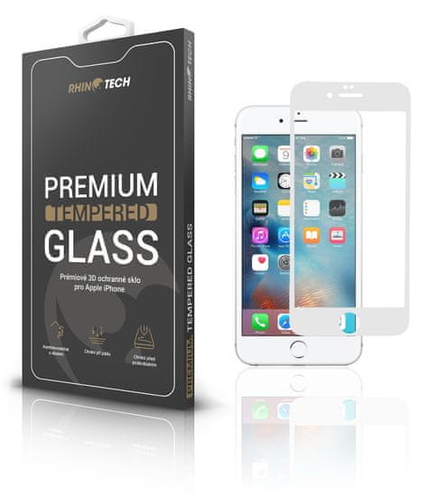 RhinoTech zaščitno steklo 3D za Apple iPhone 6/6S, belo RT059