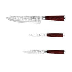 Rosewood BERLINGERHAUS Komplet nožev iz nerjavečega jekla 3 kosi Ebony Line BH-2485