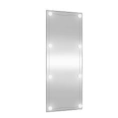 shumee Stensko ogledalo z LED lučmi 40x100 cm stekleni pravokotnik