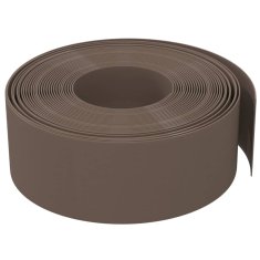 Vidaxl Vrtna obroba 4 kosa rjavi 10 m 20 cm polietilen