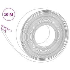 Vidaxl Vrtna obroba 5 kosa siva 10 m 15 cm polietilen