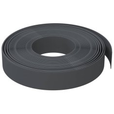 Vidaxl Vrtna obroba 4 kosa siva 10 m 10 cm polietilen