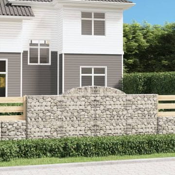 shumee Obokane gabion košare 20 kosa 300x50x120/140cm pocinkano železo